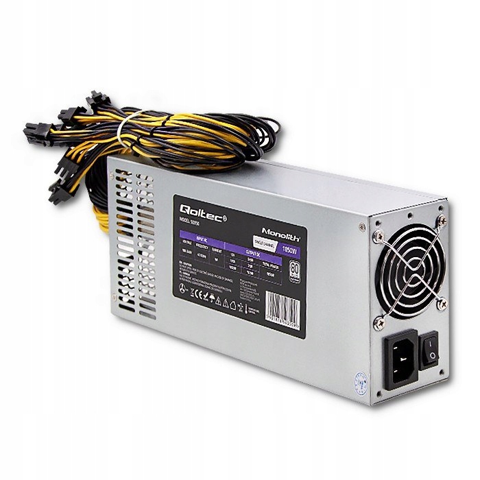 Napájací zdroj Qoltec 50350 1850 W šedý