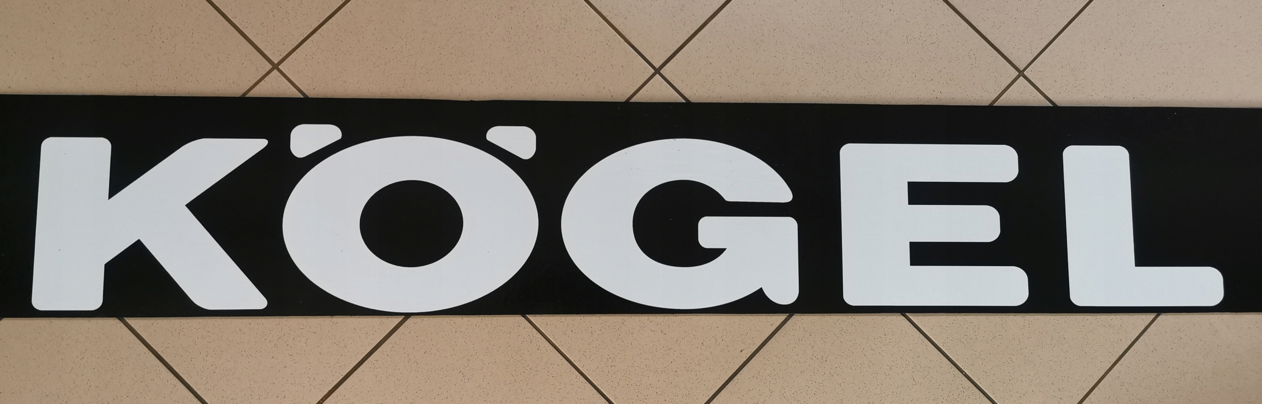 Chlapacz fartuch naczepy KOGEL czarny 240x25cm Installation side Rear