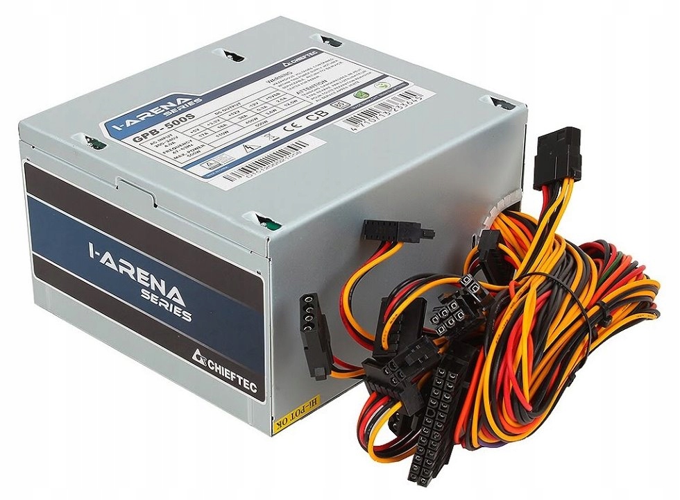Chieftec zdroj GPB-500S 500W, akt. Pfc, 12cm fan, 85+, bulk