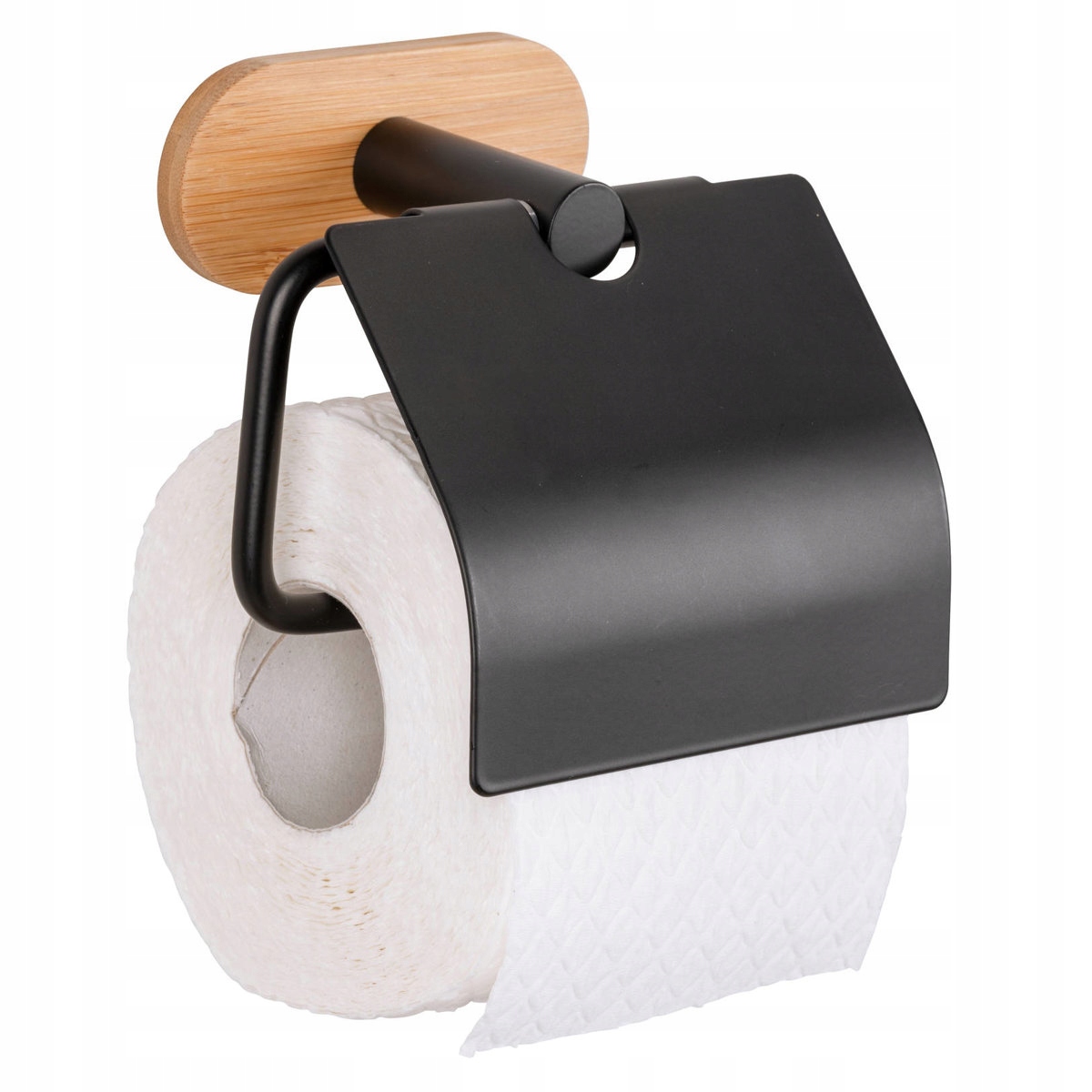 

Uchwyt Na Papier Toaletowy z klapką czarny Wenko