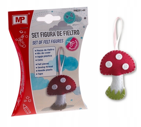 

Zestaw Kreatywny Muchomor Do Szycia Filc Brelok