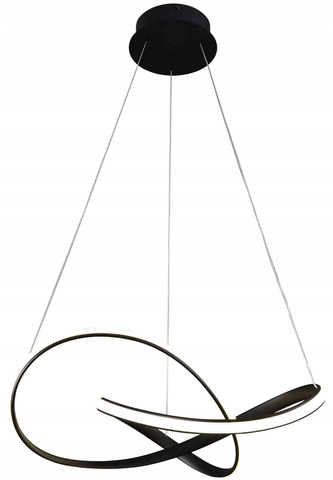 Závěsná Led lustrová lampa Milagro Cappio černá