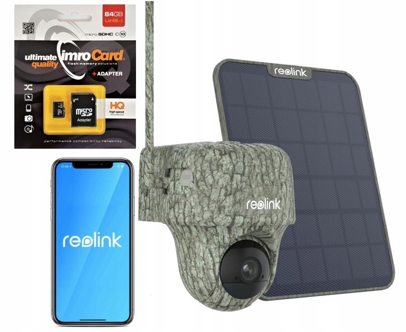 Kamera Reolink Go Ranger Pt Panel 8MP 4K Gsm Lte 355° Karta 64GB