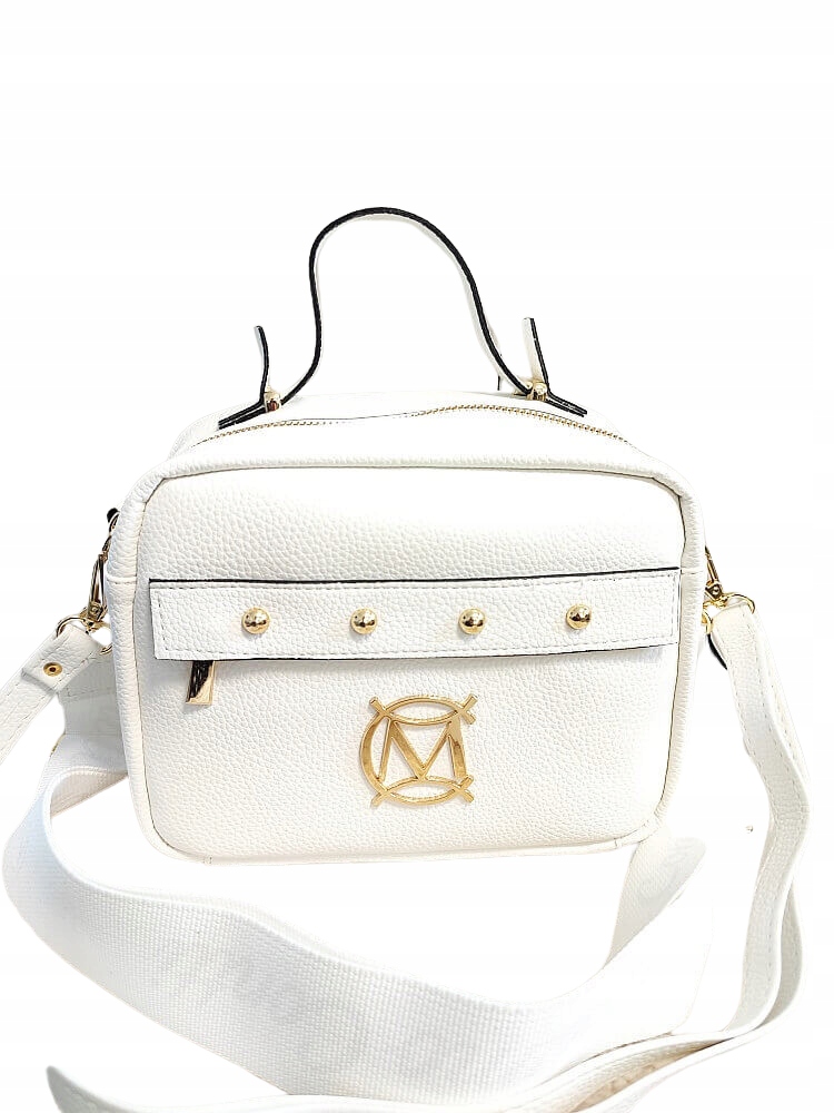 Bílý kufřík Massimo Conti s cvočky