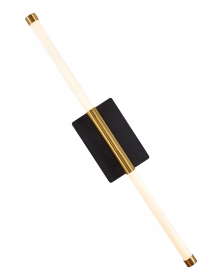 Neo – moderné Led nástenné svietidlo z mosadze, čierne 60 cm