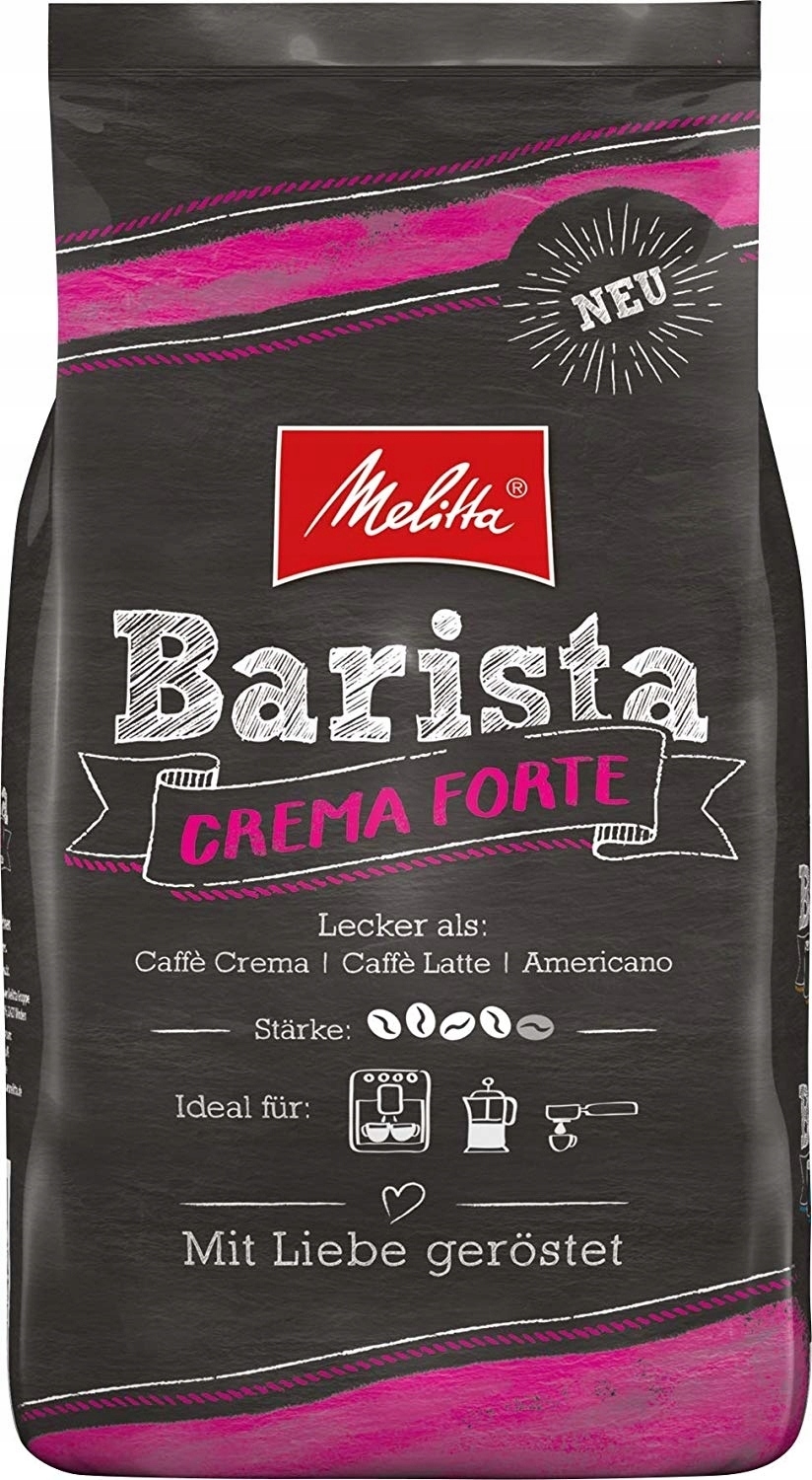 Káva zrnková Melitta Barista Crema Forte míchané zrno do kávovaru 1 kg