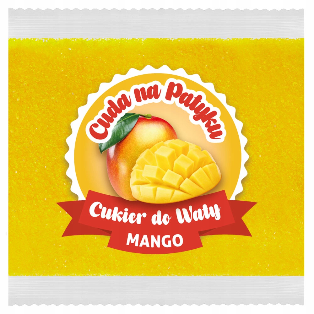 

Cukier do waty cukrowej kolorowy 100 g Mango