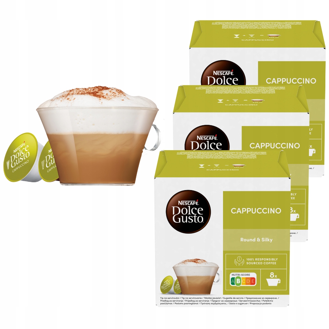 Kapsułki Nescafe Dolce Gusto Cappuccino 48szt 3x16