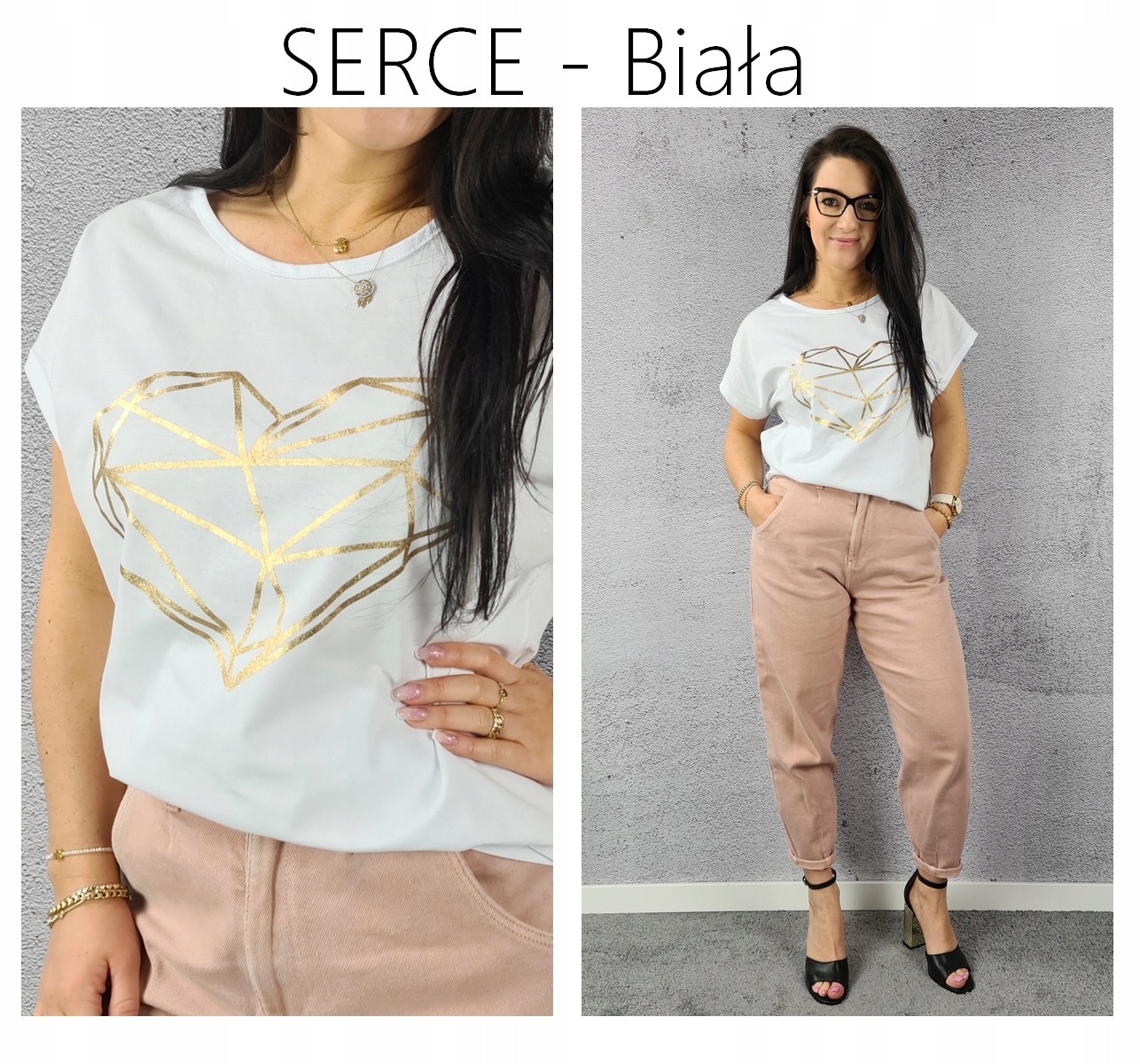 BLUZKA koszulka KOBIECY TSHIRT TOP print WZORY 3XL Wzór dominujący print (nadruk)