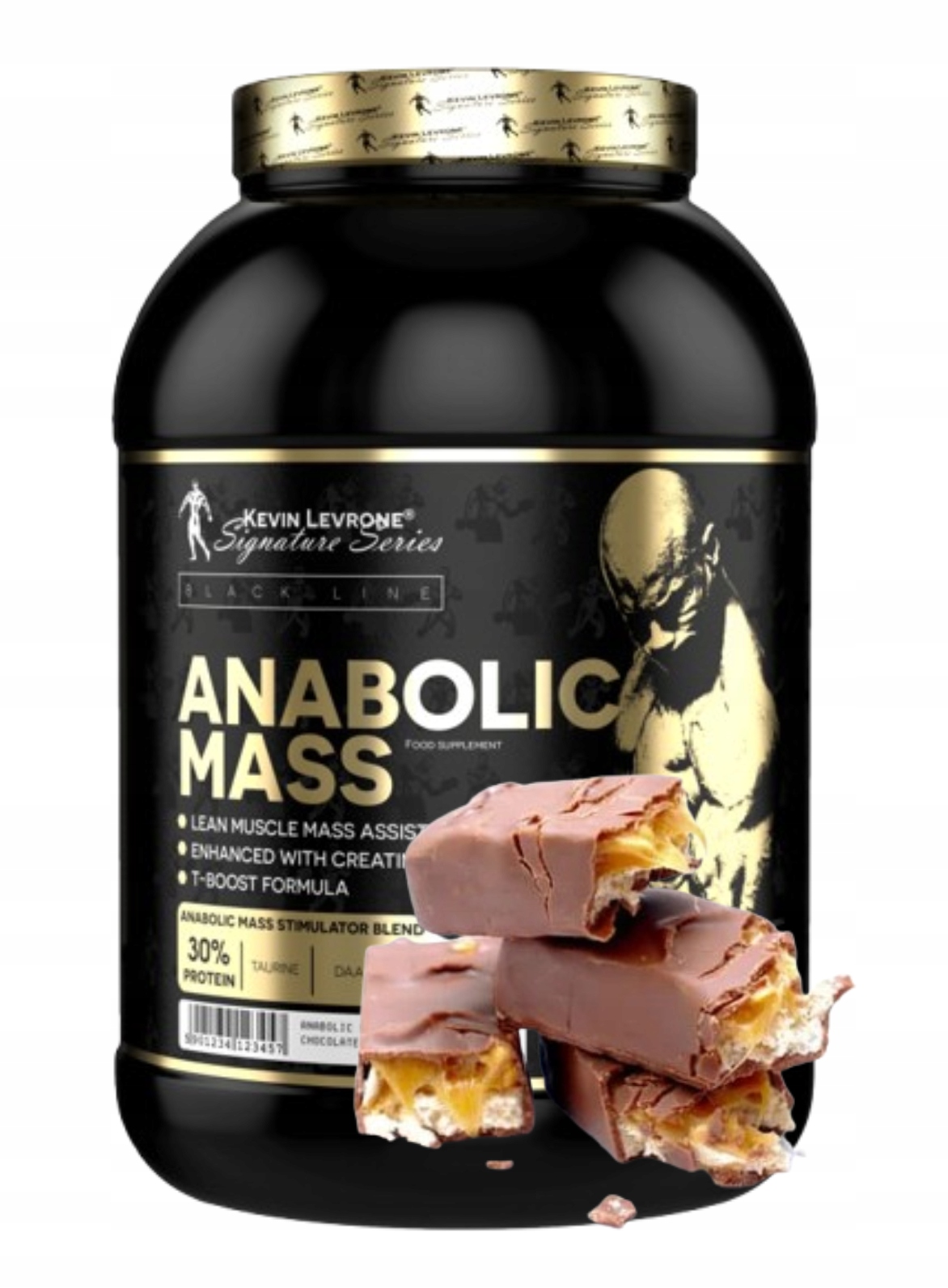 Kevin Levrone Anabolic Mass 3000 g 3 kg Snikers Gainer Masa Svaly Bílkoviny