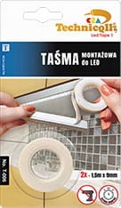 

Taśma montażowa do Led 2x 1,5m x 9mm mocna