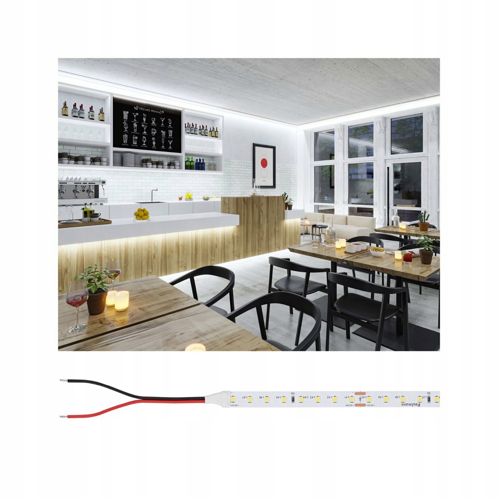 Led pásik Paulmann Pro Silver P75 5m 23W 750lm/m 96LED/m 4000K
