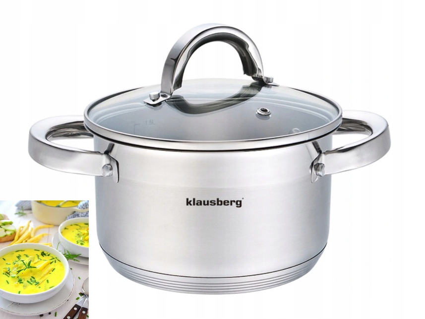 

Garnek Stalowy 1L Klausberg indukcja z pokrywą