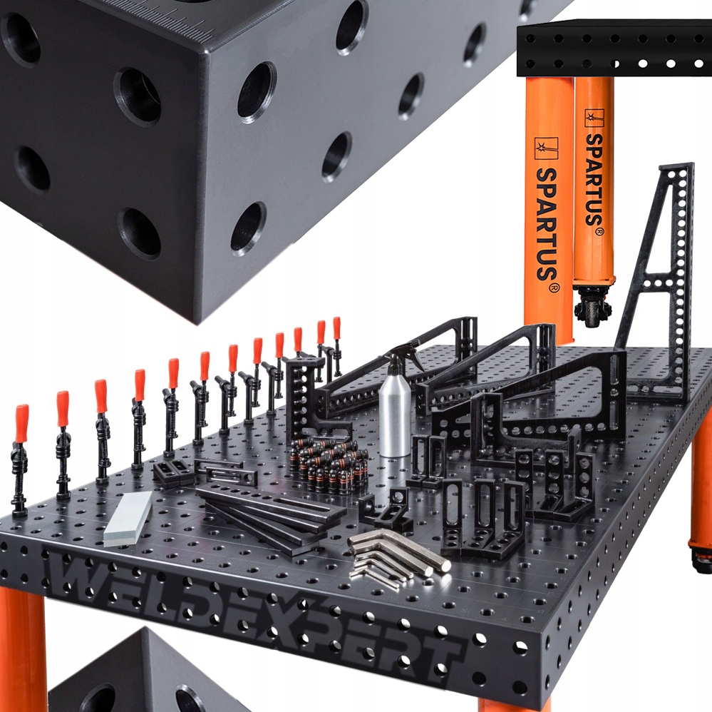 Profesionální Sada Příslušenství 5 Pro Svařovací Stůl Spartus Systém D16