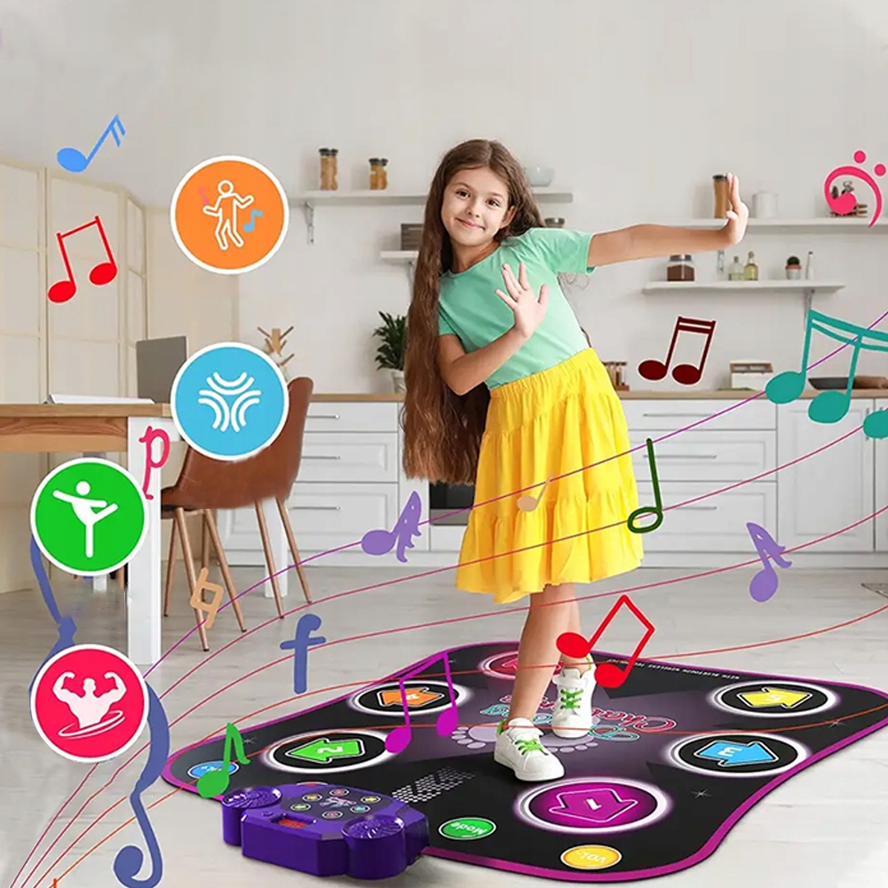 MATA DO TAŃCZENIA GRAJĄCA KOLOROWA ŚWIATŁA MUZYKA Z DIODAMI LED Kod producenta WUDAODIAN