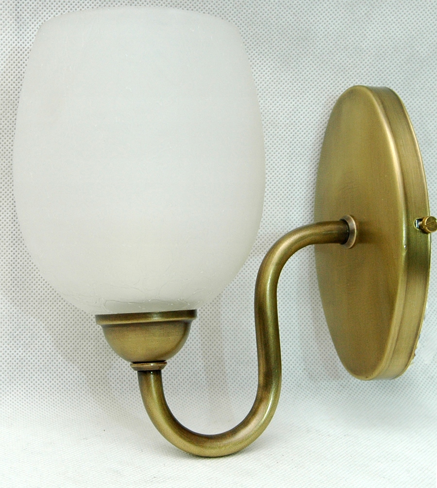 Mosadzné nástenné svietidlo, nástenná lampa z mosadze
