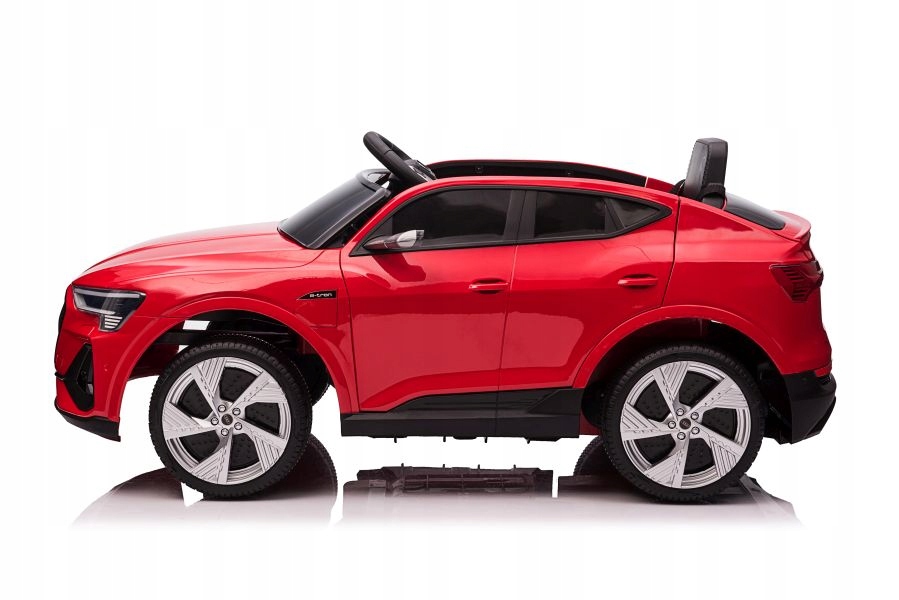 Auto Na akumulator Audi E-Tron Miękkie koła Eva Skóra Pilot Czerwone
