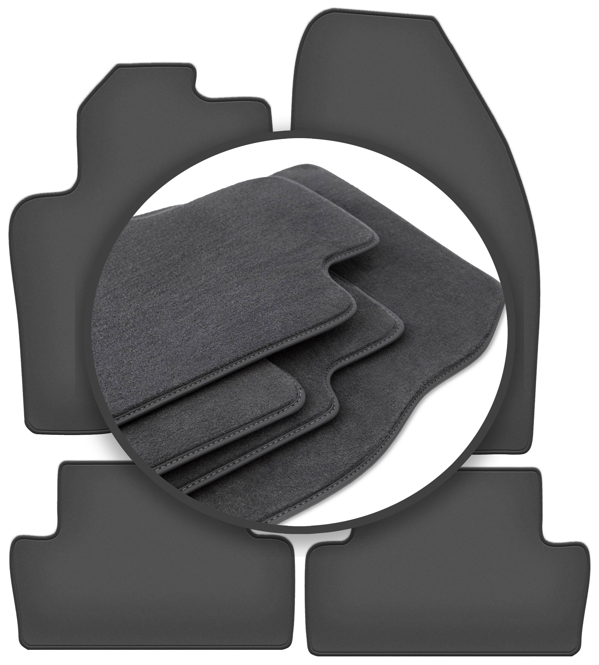 Prémiové koberčeky do auta pre: Volvo S60 I liftback (2000-2009)