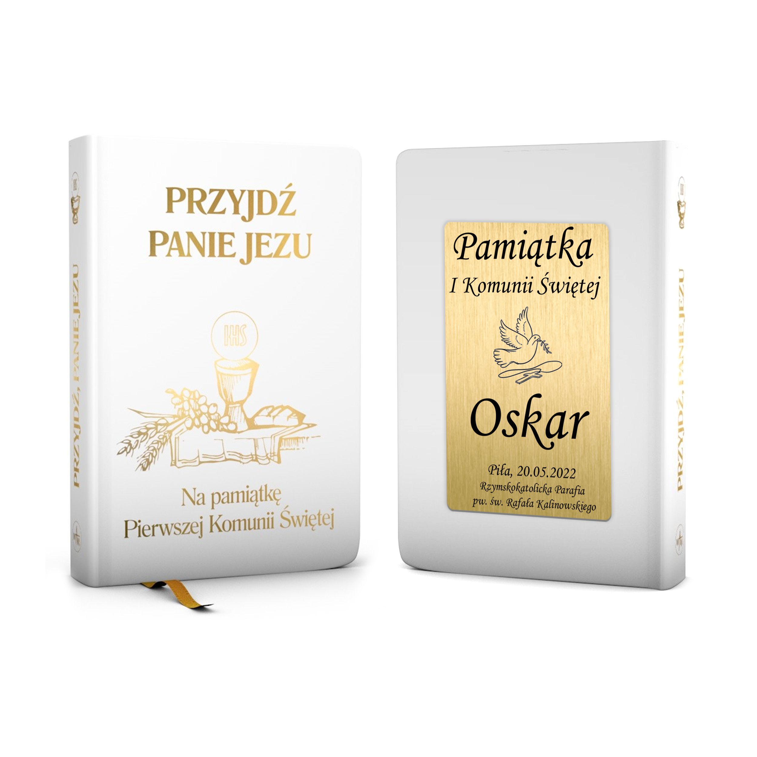 

Modlitewnik Książeczka Komunii Biały Ppj Grawer