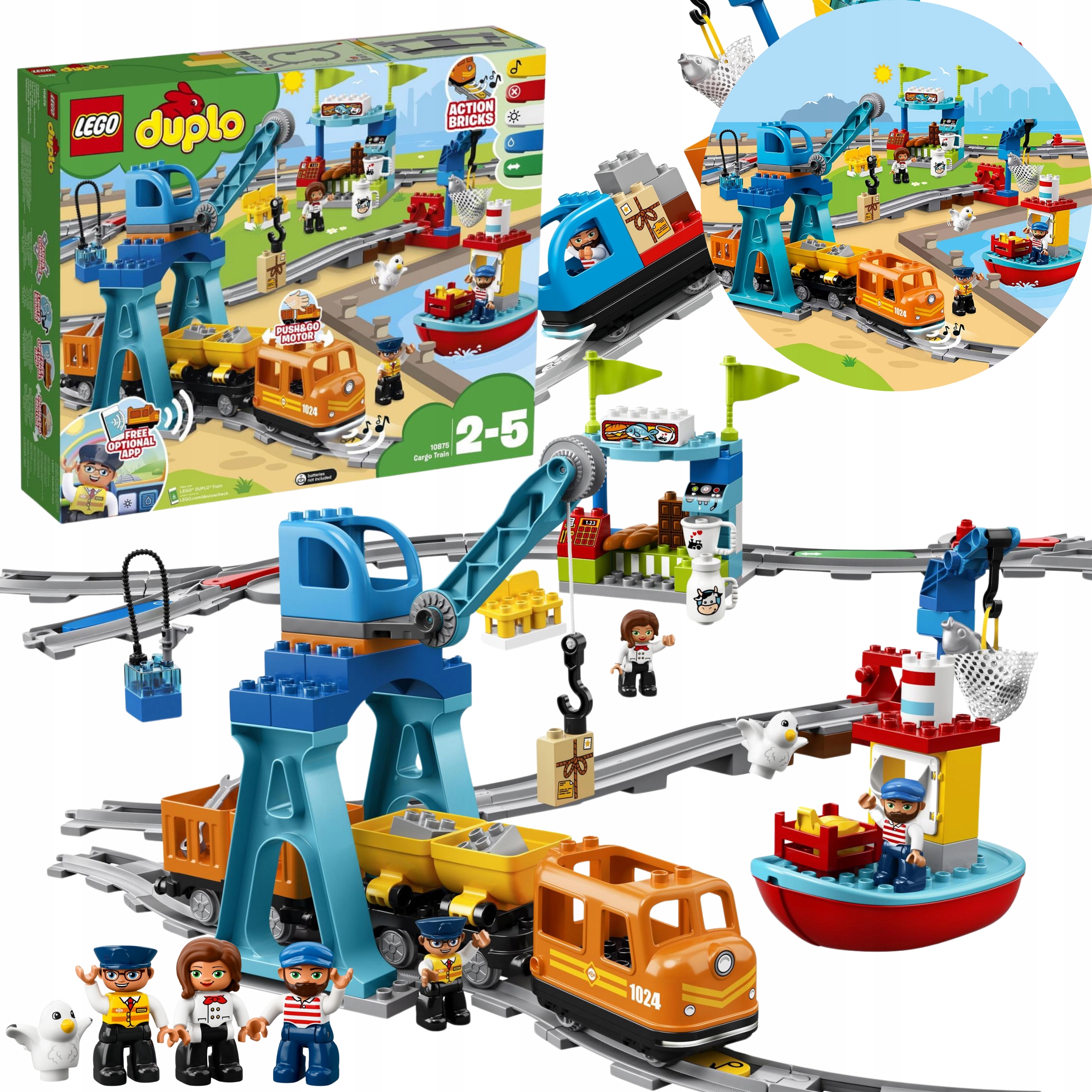 Lego Duplo Pociąg Towarowy 10875 Zestaw Klocków Konstrukcyjne Premium XXXL
