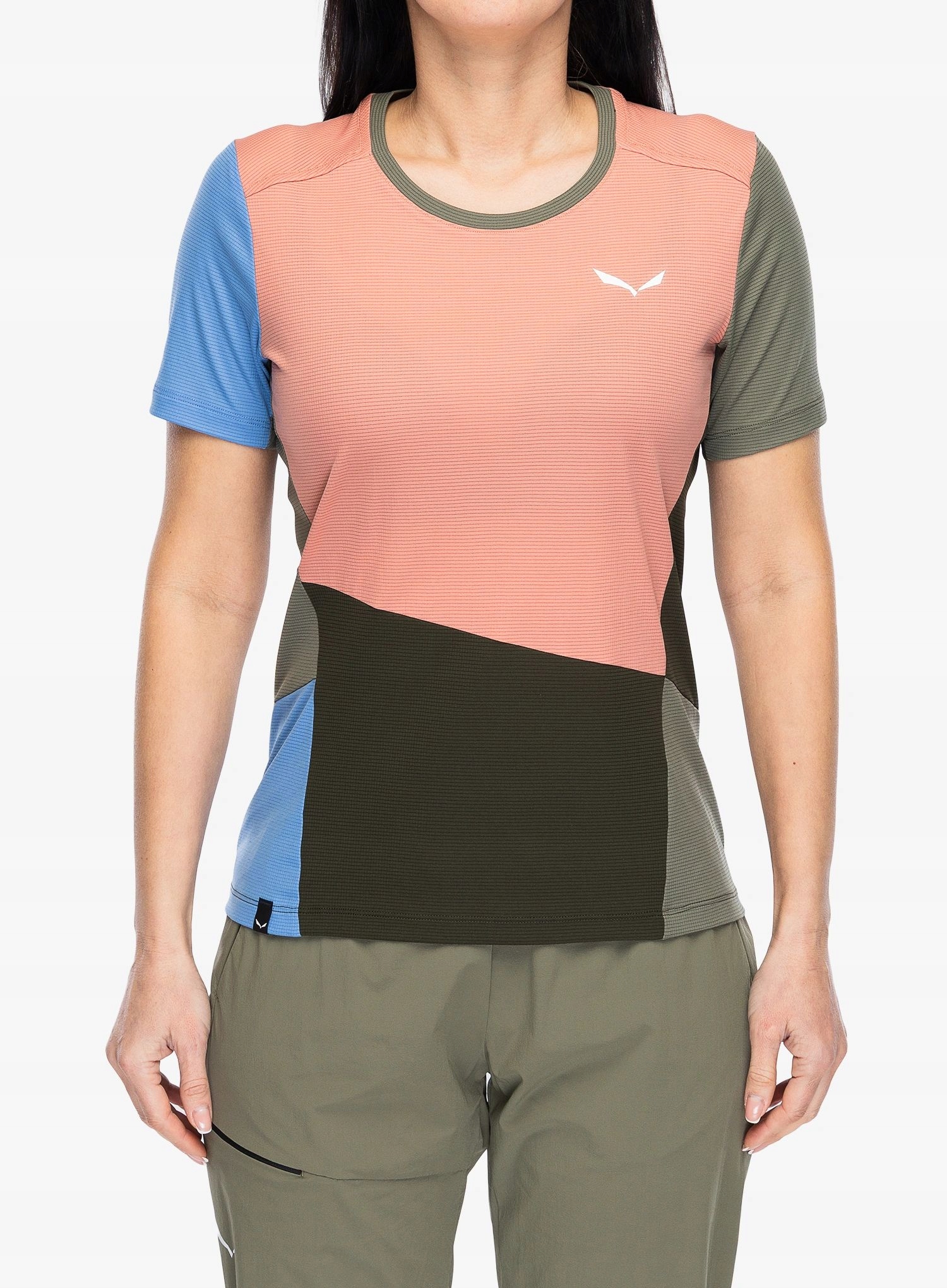 Dámské rychleschnoucí tričko Salewa Puez Sporty Dry Tee pink/multi Xs
