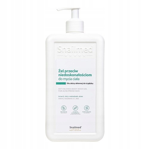 Snailmed, żel do mycia ciała, przeciw niedoskonałościom, 480 ml