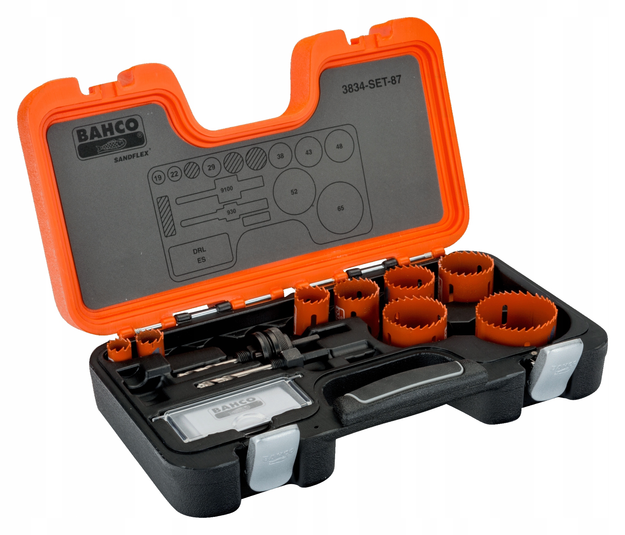 BAHCO 3834-SET-87 ZESTAW OTWORNIC SANDFLEX Marka Bahco