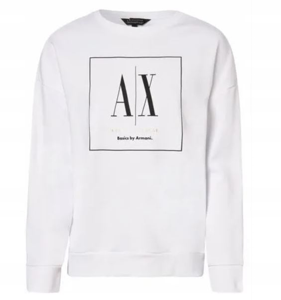 Armani Exchange bluza 3RYM89 Yjdvz 1000 biały S