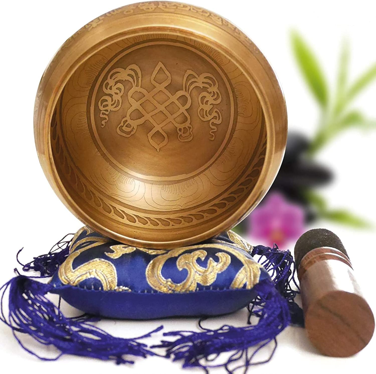 4,5“ Bronzová Zvuková Tibetská Mísa – Sada 1 Ks