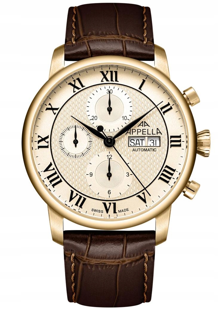 Nové Originální Pánské hodinky Appella L70010.1B31ACH Automatické Chronograf