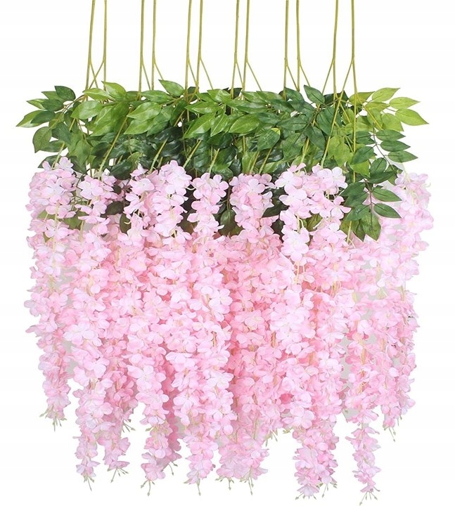 

12x Wisteria Glicynia sztuczna girlanda kwiatowa