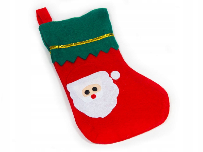 SKARPETA ŚWIĄTECZNA NA PREZENT BUT MIKOŁAJ TOREBKA