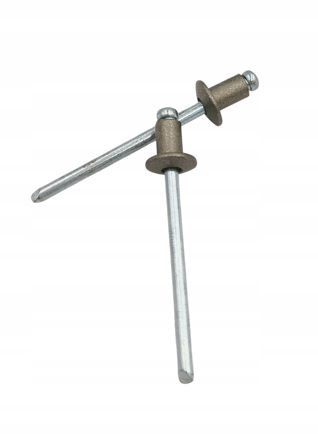 Nity zrywalne z łbem płaskim al/st 4x6 Ral 9007 szare aluminium 100 szt