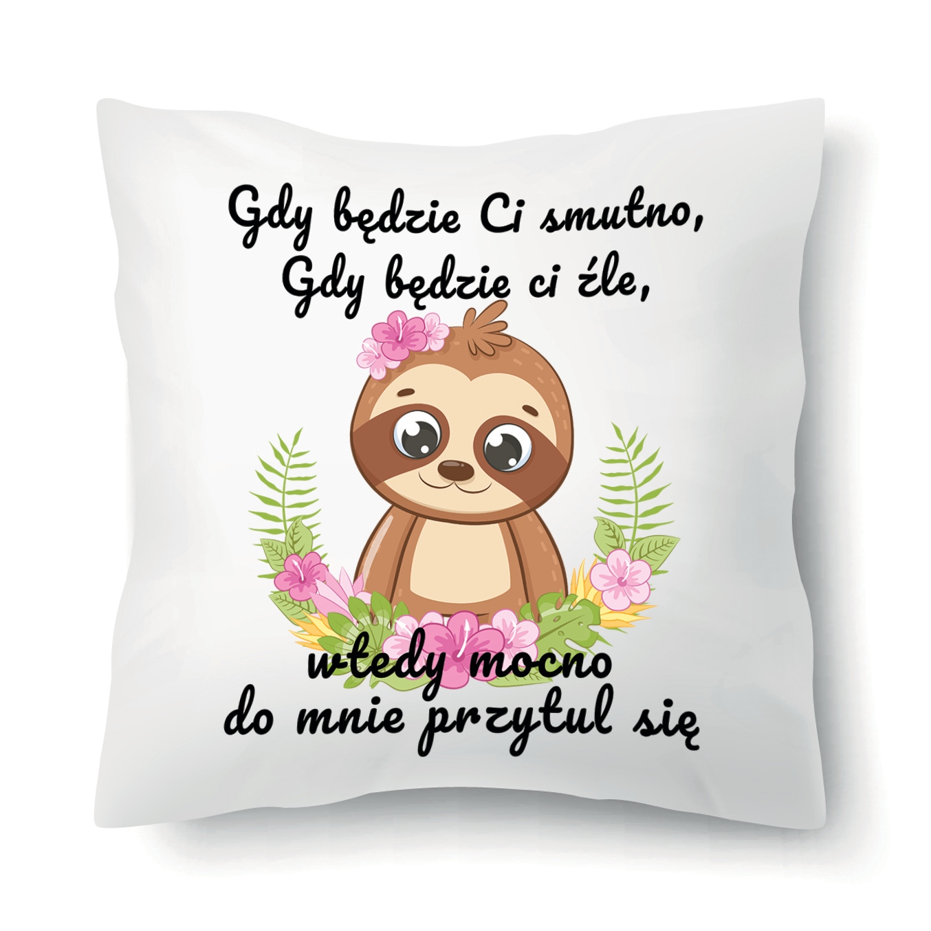 

Poduszka Biała Leniwiec Przytul Się Różne