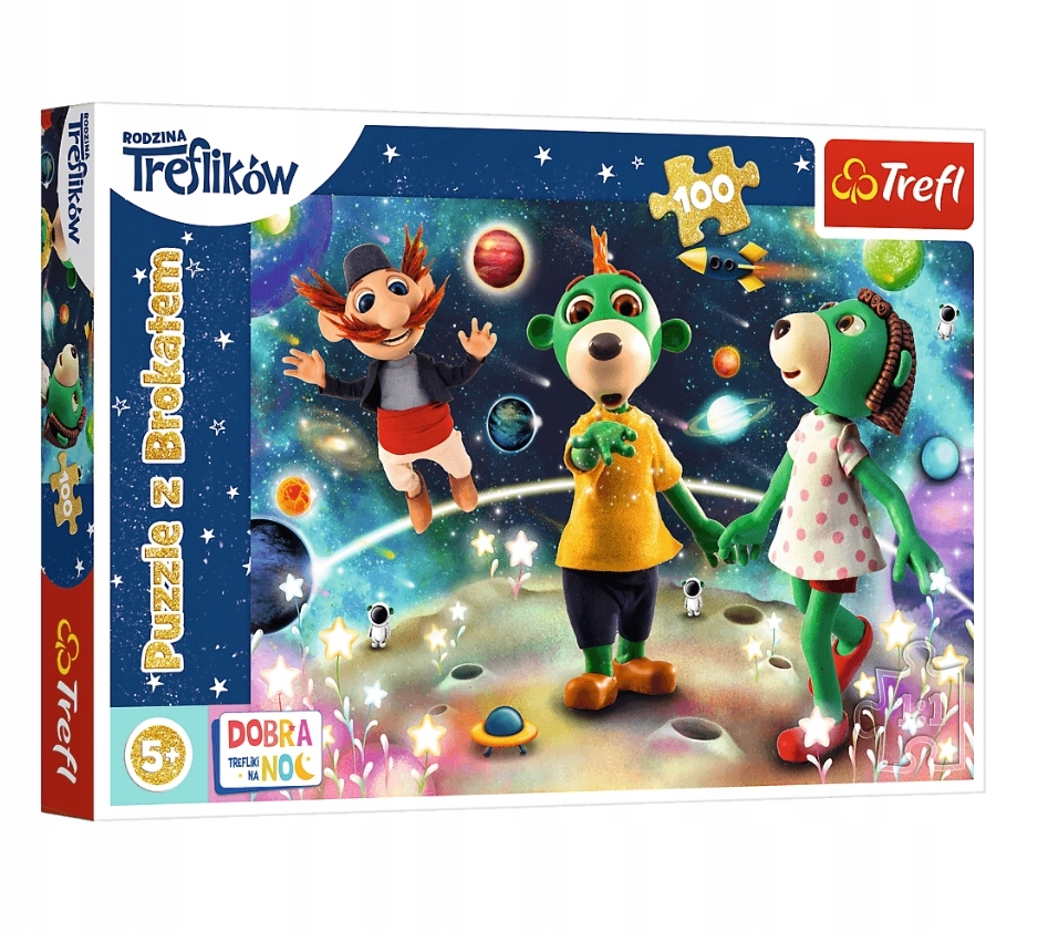 

Puzzle Glitter 100: Trefliki wśród gwiazd