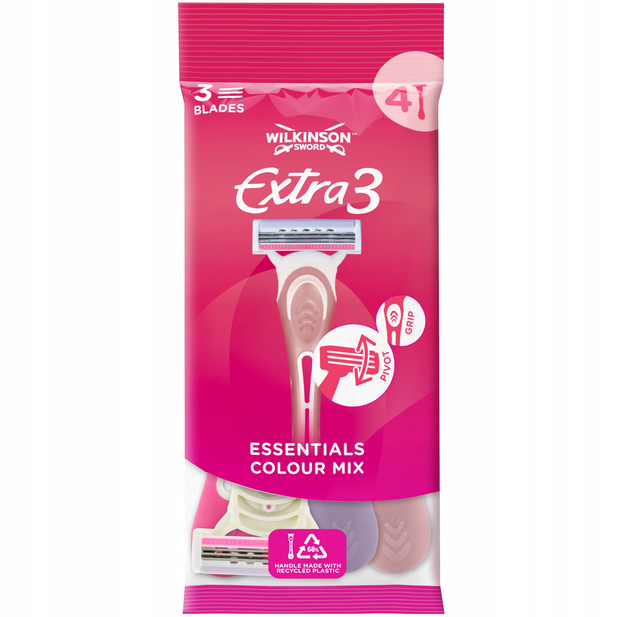 4x Maszynka do Golenia WILKINSON Extra 3 My Intuition Essentials ...