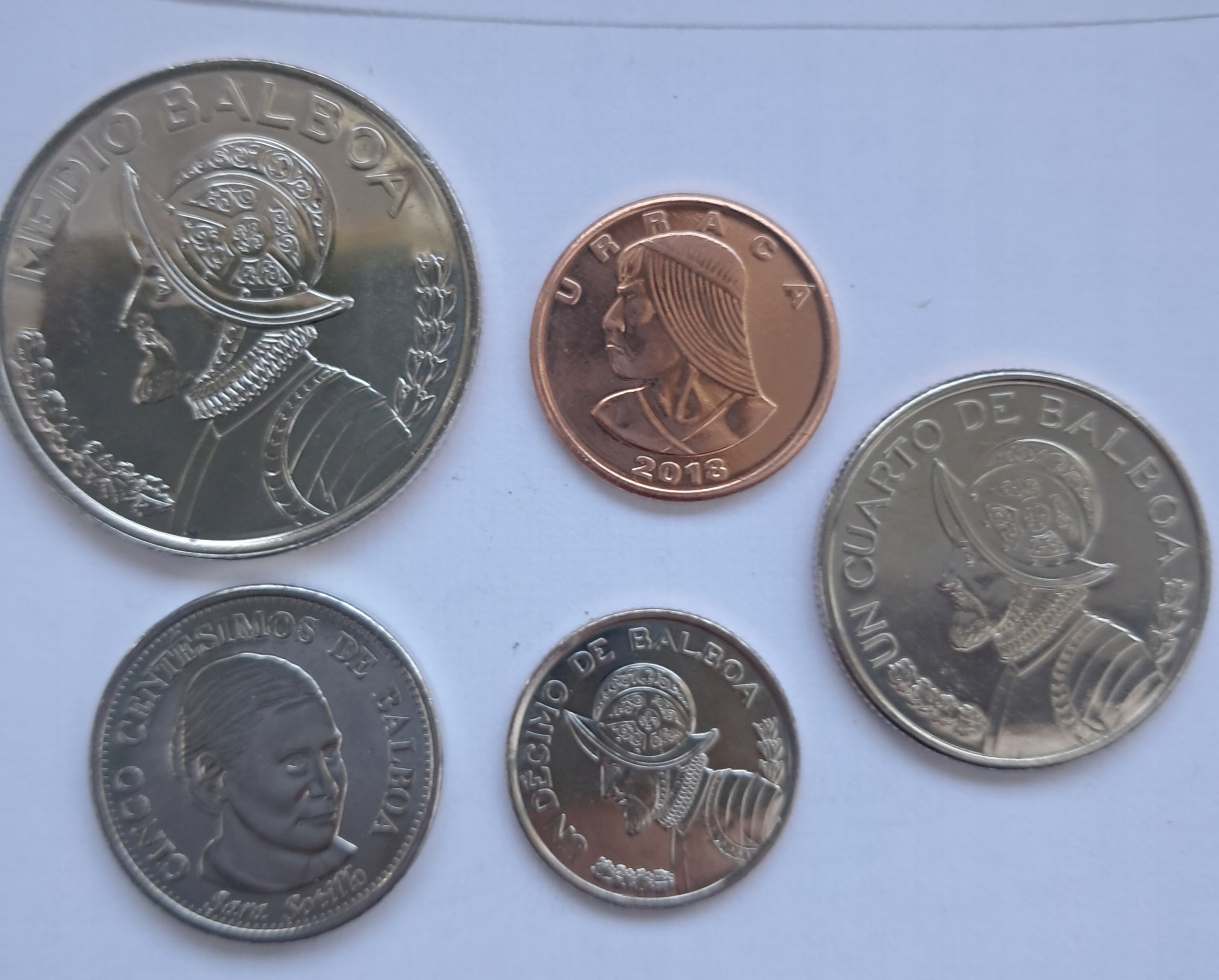 PANAMA zestaw 5 monet