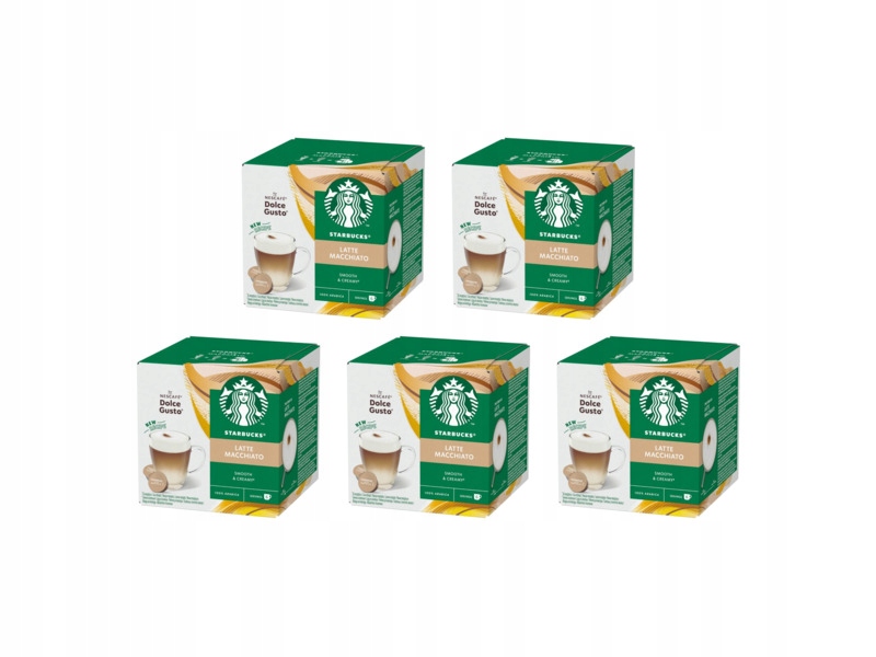 Kapsułki Starbucks Latte Maccchiato do ekspresu Nescafe Dolce Gusto 5 x 12