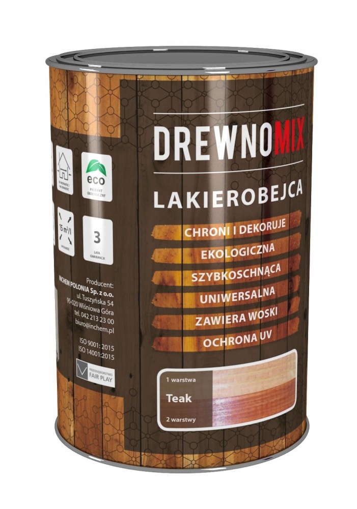 

Inchem Drewnomix Lakierobejca Teak 0,9l