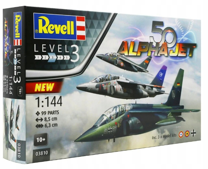 Model ke slepení Revell1 50th Anniversary Alpha Jet