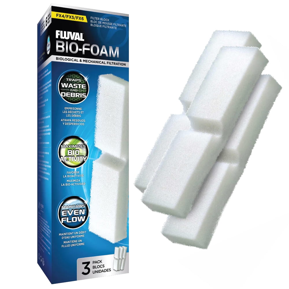 Levně Fluval Houbová vložka do filtru Fluval FX-4 FX-5 FX-6 Hagen 3 kusy