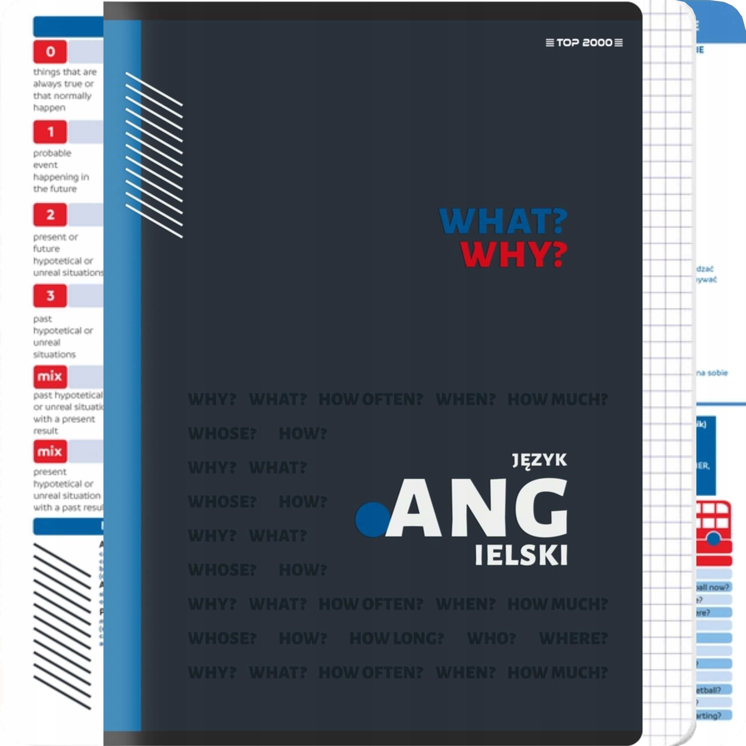 

Zeszyt A5 w kratkę do języka angielskiego 60k