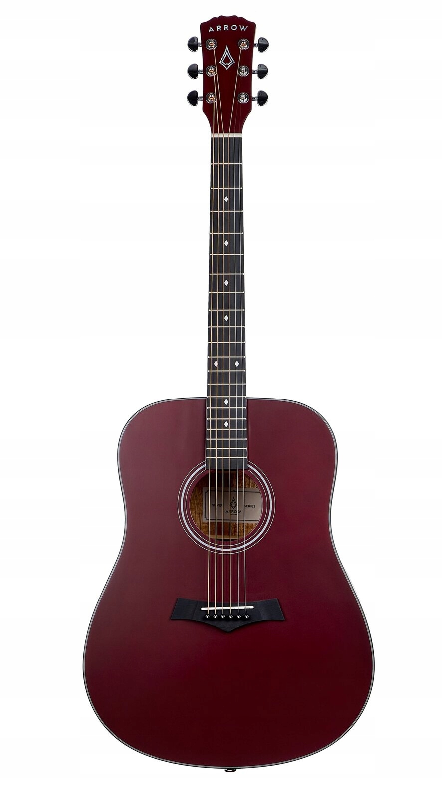 Arrow Silver D Wr Wine Red – akustická kytara dreadnought