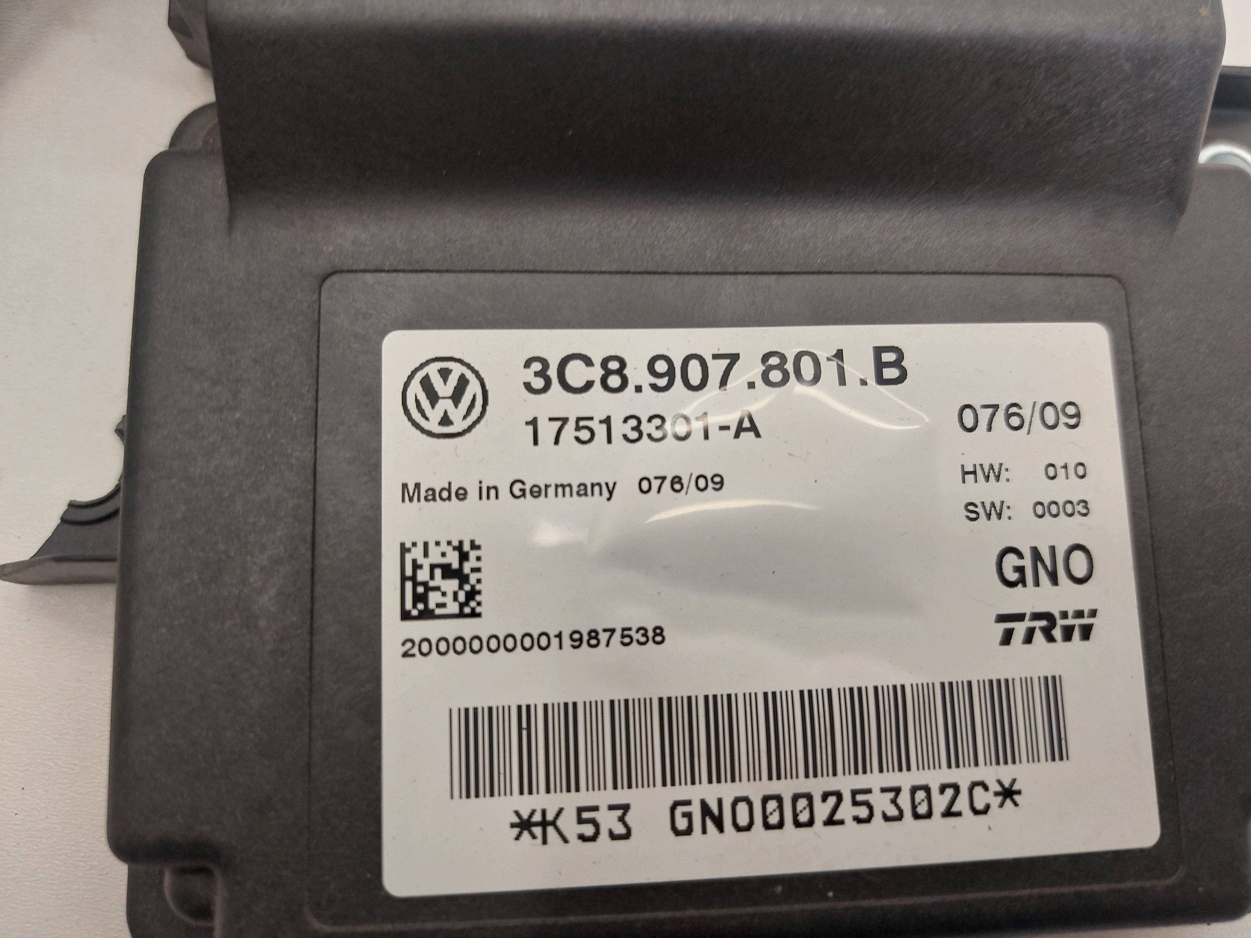 VW PASSAT B6 B7 CC TIGUAN module electric brake 3C8907801B