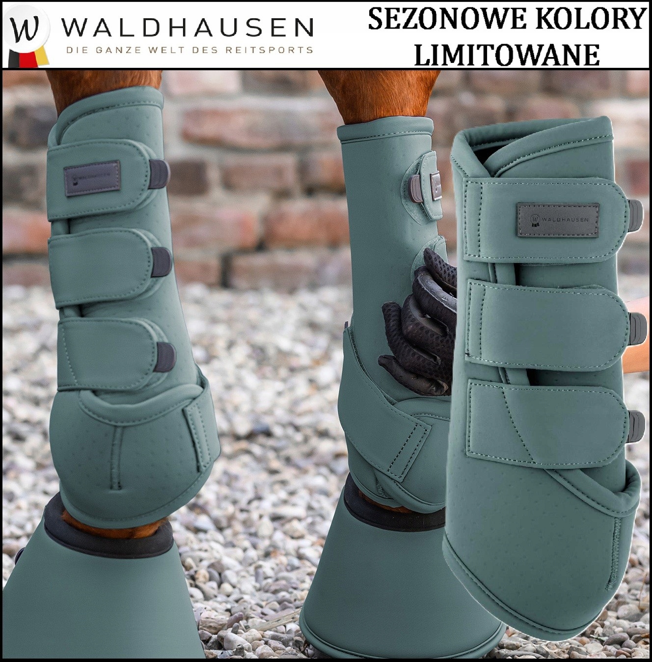 Ochraniacze kontaktowe ochrona stabilizacja Airperformance pine green Cob