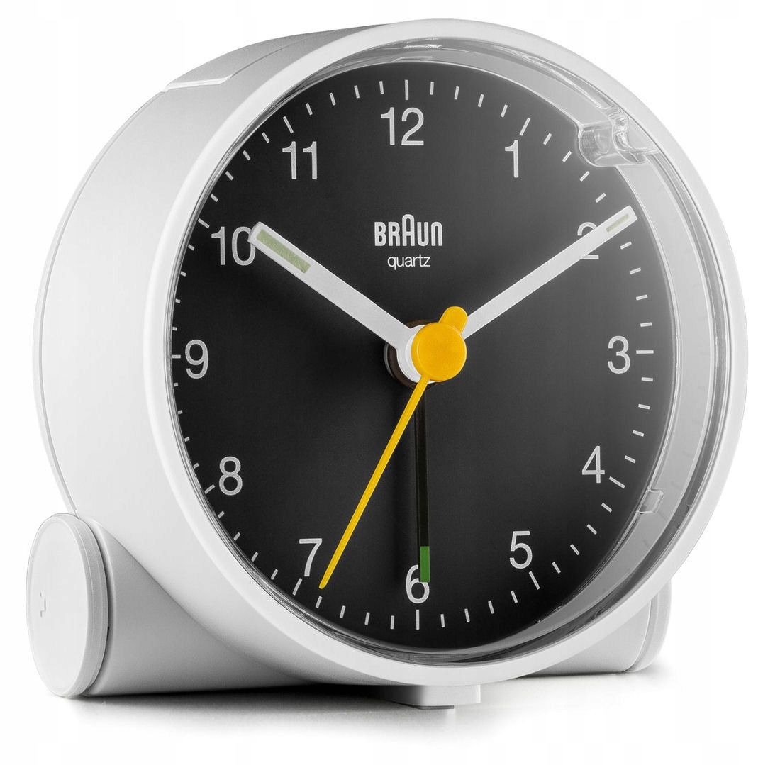 

Klasyczny Budzik Braun BC01WB Alarm Drzemka Podśw