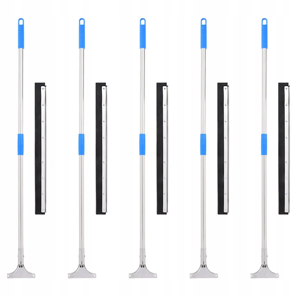 Levně Stěrky na podlahu 5 ks 60,5 x 119,5 cm ocel a guma 3329233