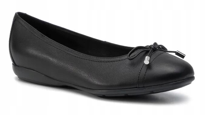 Geox Annytah Baleríny Černé Kožené 37 Žul