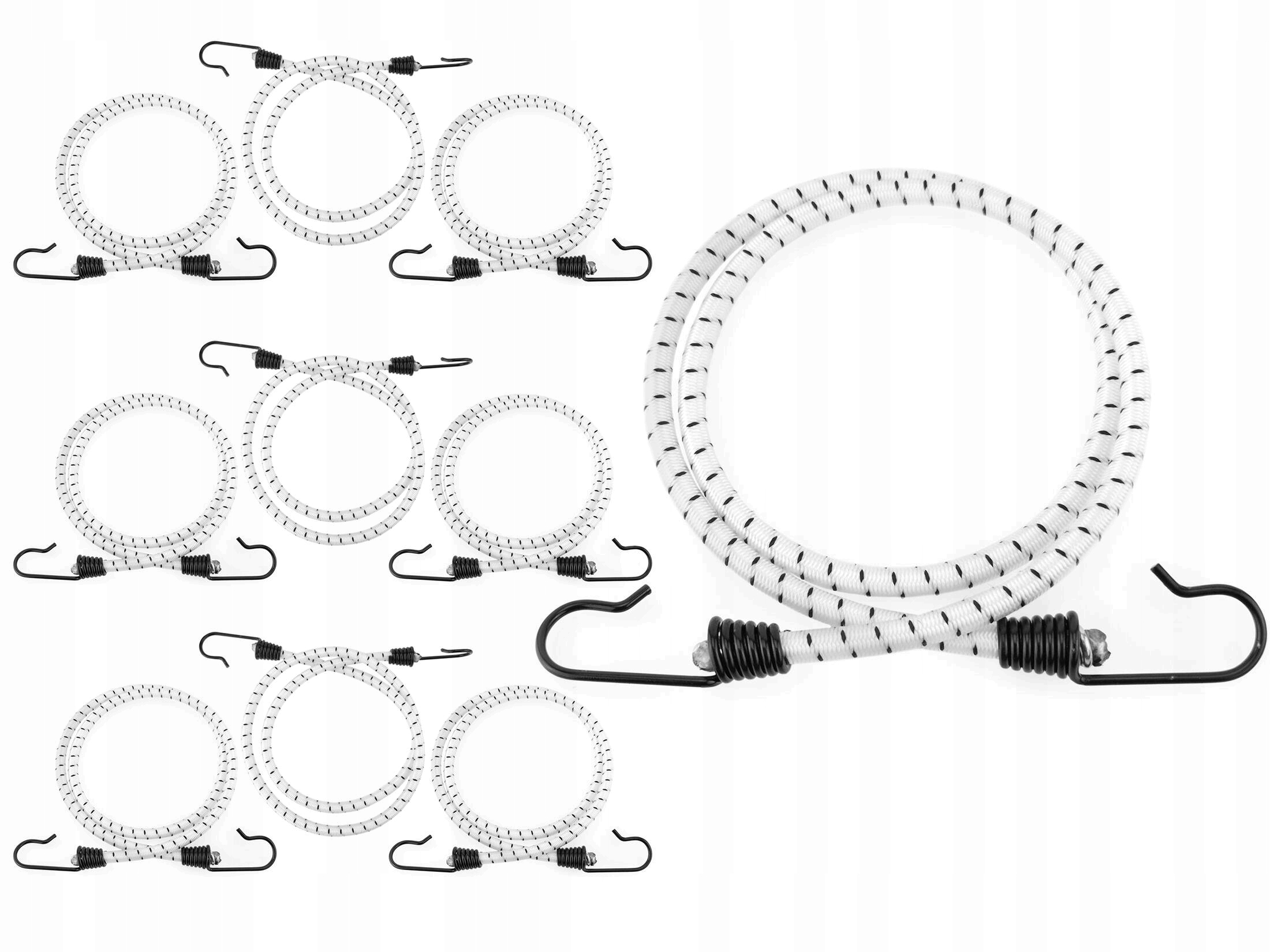 Sada gumových lanek s háčky pro expandér do zavazadlového prostoru 90 cm 10 ks