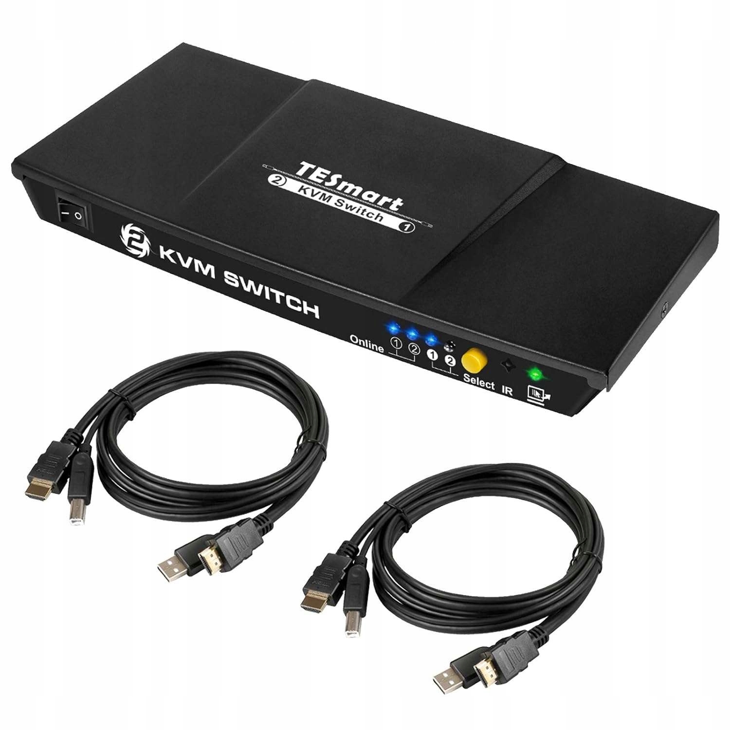 Přepínač Kvm switch 4K Ultra Hd 30Hz 2 x Hdmi Usb 2.0
